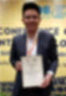 Mr. Teoh Sze Tean, with his Best Paper (Bronze) certificate