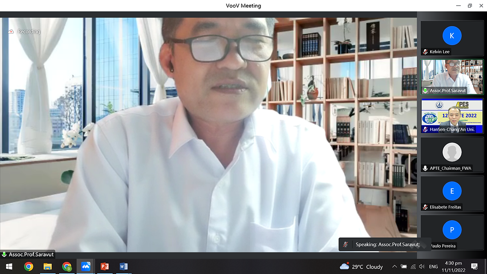 Session Chairman – Prof. Saravut Jaritngam, Prince of Songkla University, Thailand