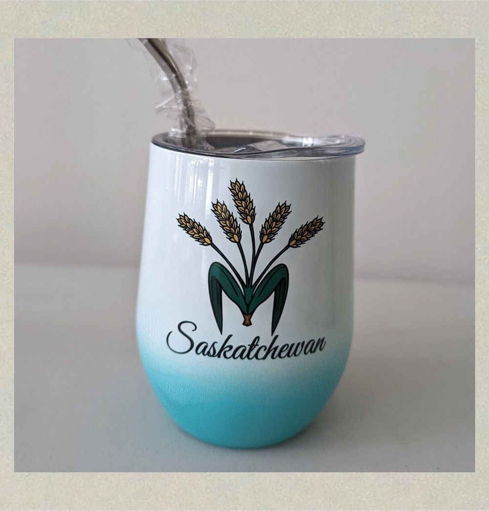 sublimated wine tumbler