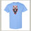 Thumbnail: Caroline Blue T shirt front view