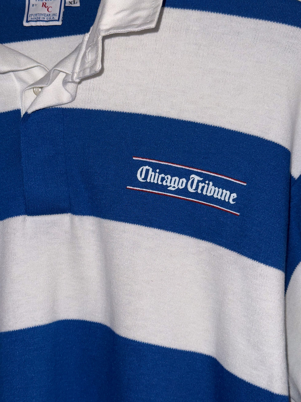 Thumbnail: 1980's chicago tribune rugby polo