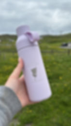 Ocean Bottle 500ml drinking bottle, engraved with Eriskay map, created to raise funds support the community of Eriskay