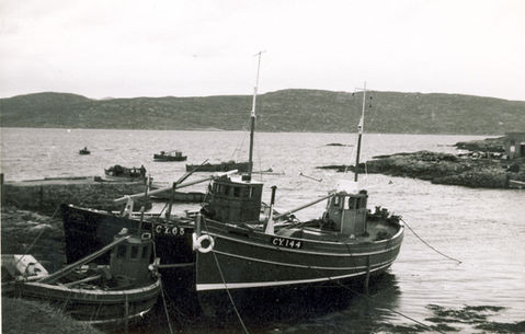 Boats at Haunn, Copyright Dr. Kenneth Robertson