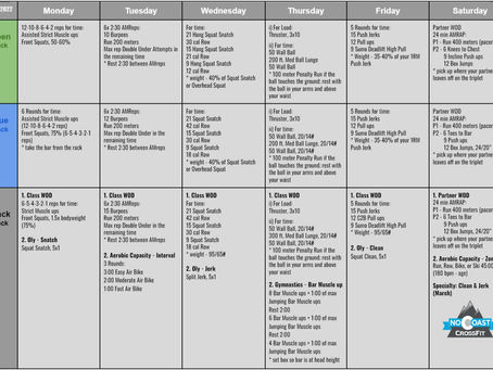 September 26th - October 1st Programming