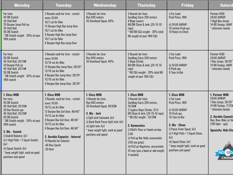 August 22nd - 27th Programming