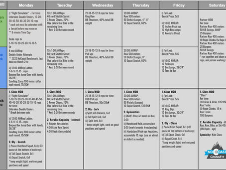 July 25th - 30th Programming
