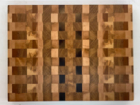 Reclaimed Butternut , Maple, Walnut, Ash Endgrain - 16”x12”x1 1/4”