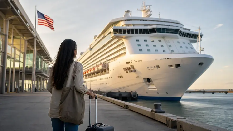 ¿Necesito visa americana para un crucero que sale de Miami o hace escala en EE. UU.?
