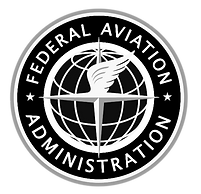 Federal Aviation Administration logo in black and white