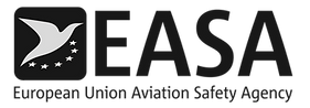 European Union Aviation Safety Agency logo with EASA wordmark in black and white