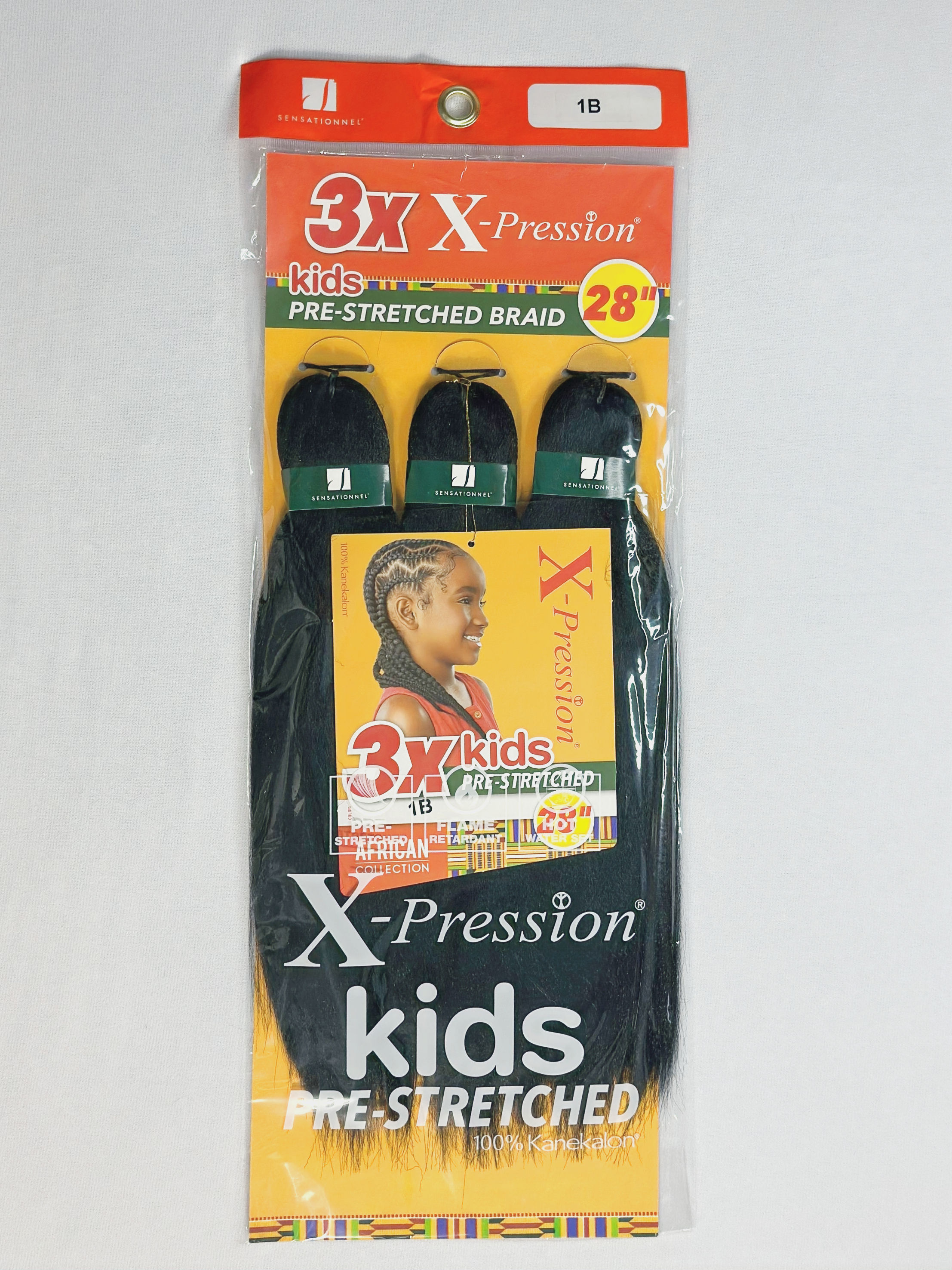 Sensational 3X X-pression Kids Pre-Stretched Braid 28"