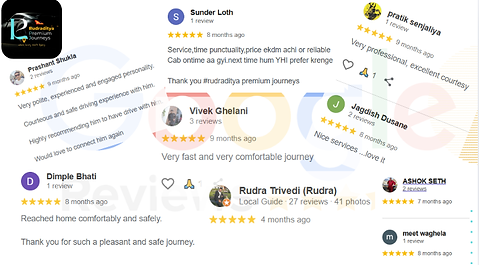 google review image of rudraditya premium journeys