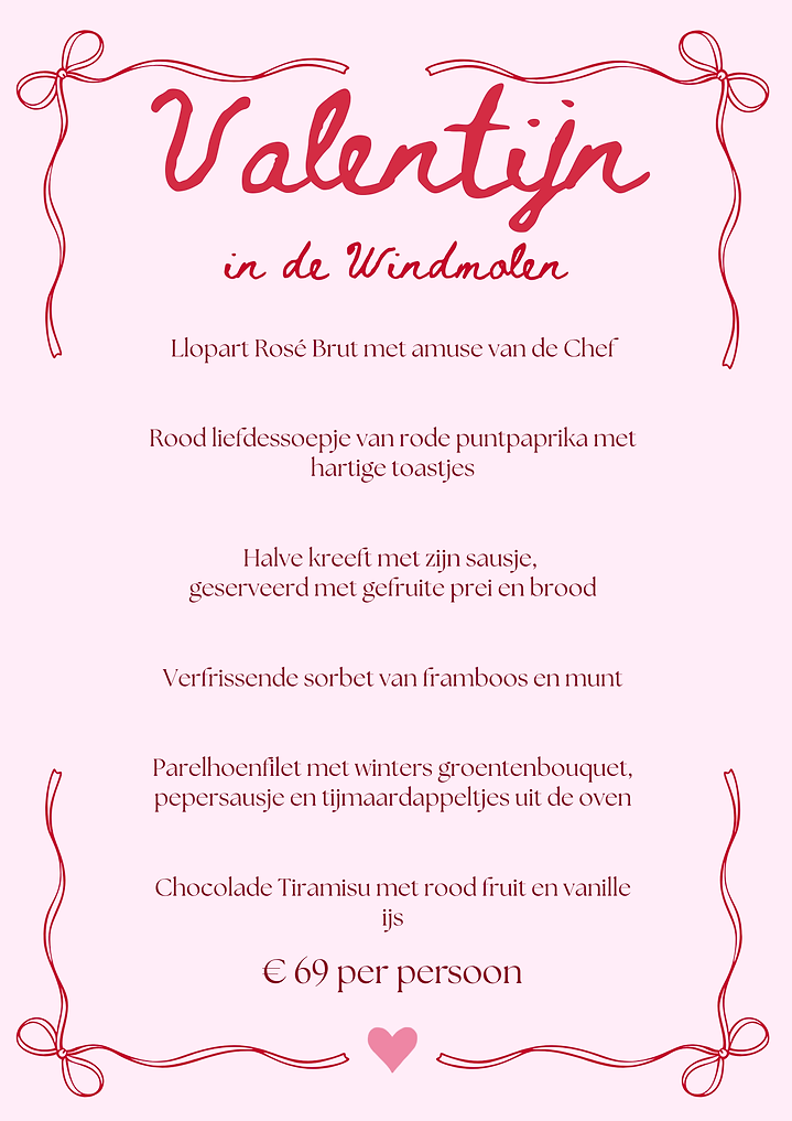 Roze rood speels Strikjes Valentijnsdag Menu A4.png