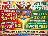 WHY 'NO' VOTES ARE RECOMMENDED FOR THE HAMPTON 2026 TOWN MEETING