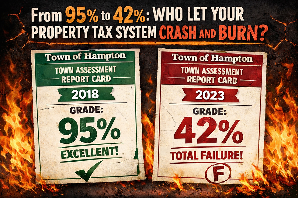 THE TOWN OF HAMPTON From 95% to 42%: Who Let the Property Tax System Crash and Burn?
