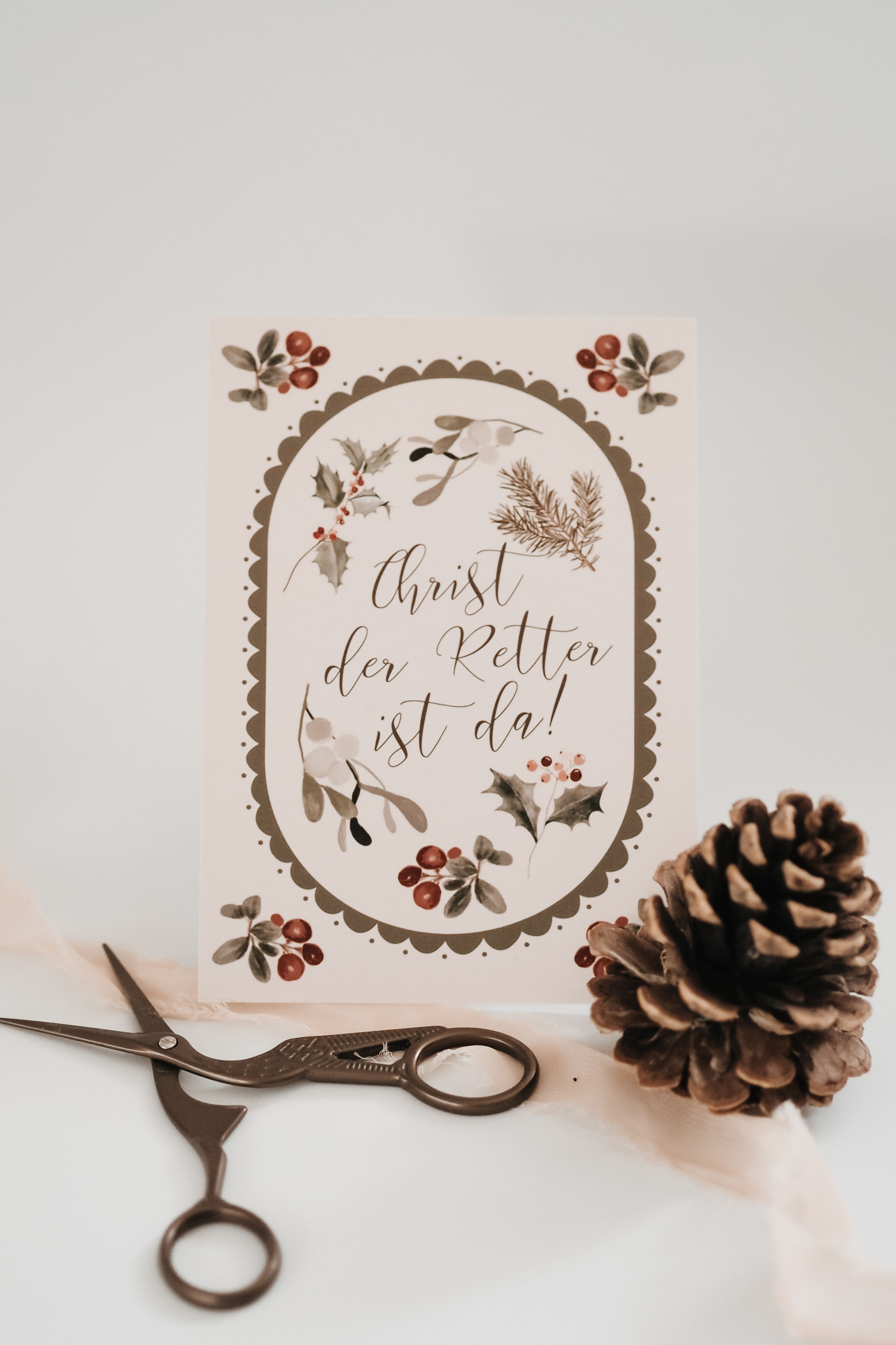 Weihnachtskarte - Christ ist da