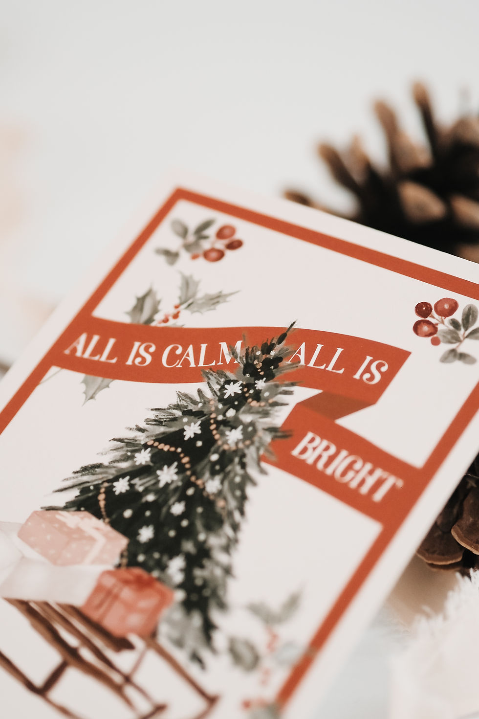 Miniaturbild: Weihnachtskarte - calm & bright