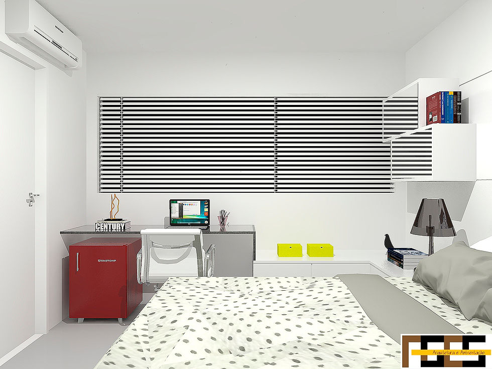 QUARTO MASCULINO - PERSIANA H. BCA