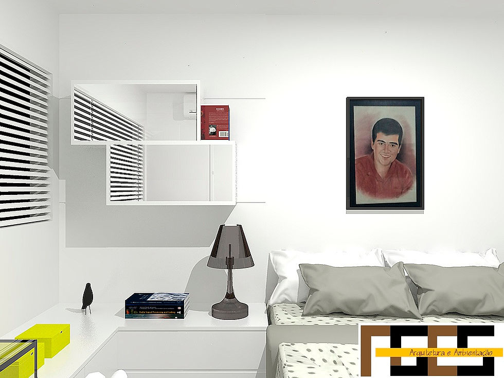 QUARTO MASCULINO -NICHO ESPELHADO