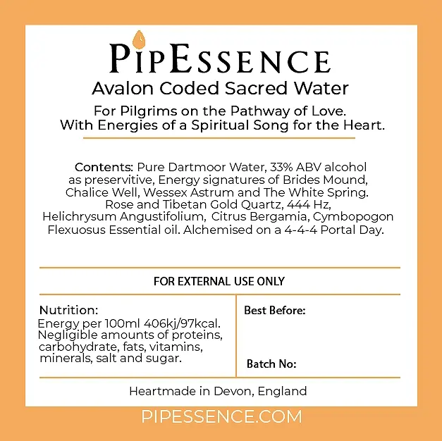 Thumbnail: The PipEssence Avalon Gateway essence,  back label