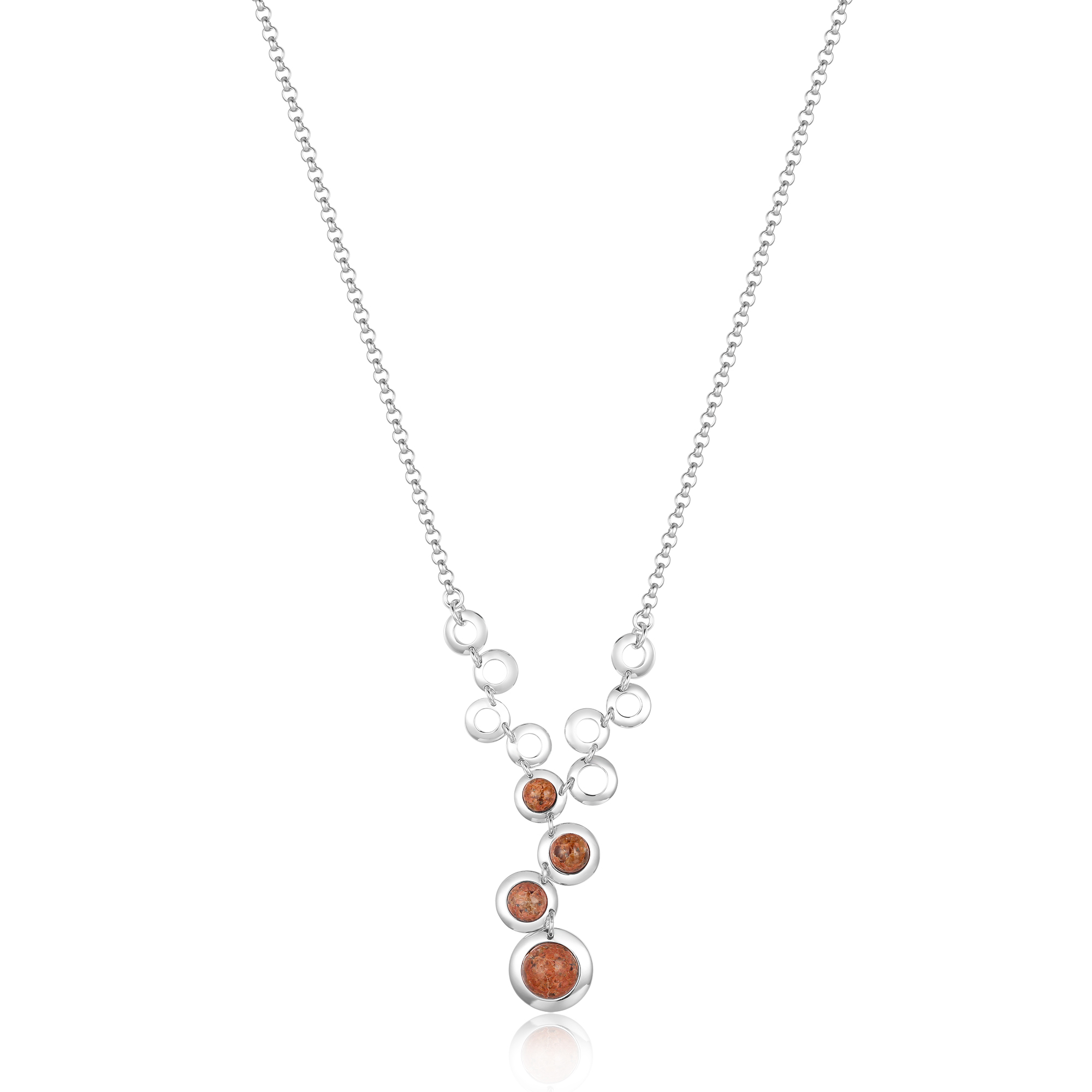 Jersey Granite Full Multi-Circle Necklace