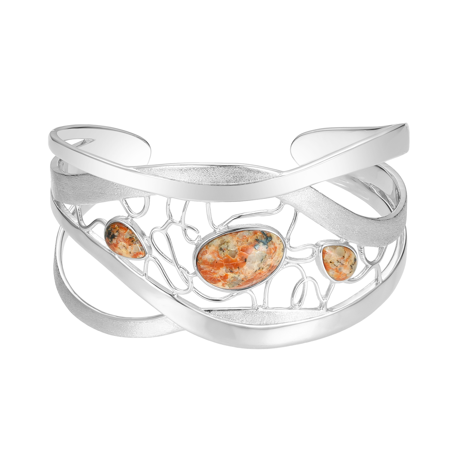 Jersey Granite Wire Maze Bangle