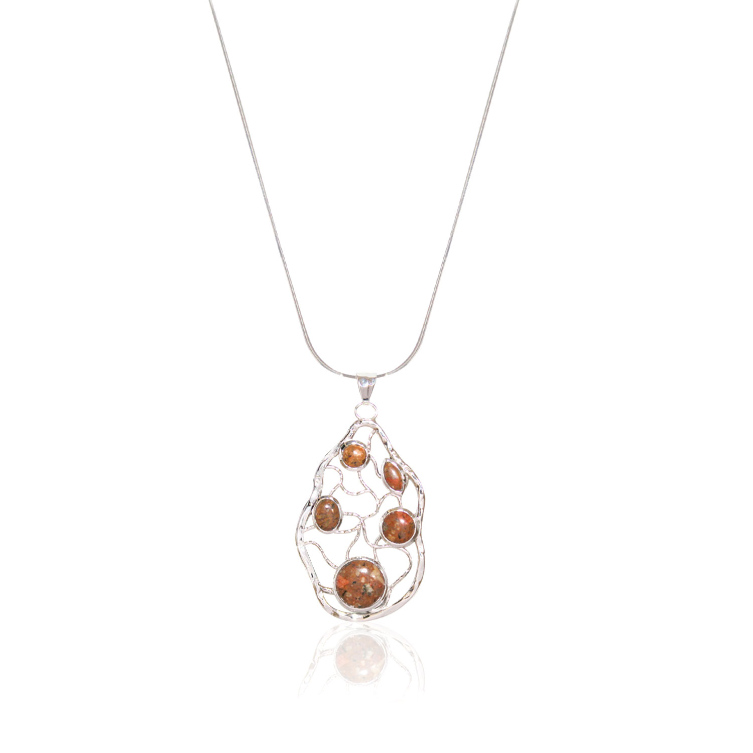 Jersey Granite Stone Maze Necklace