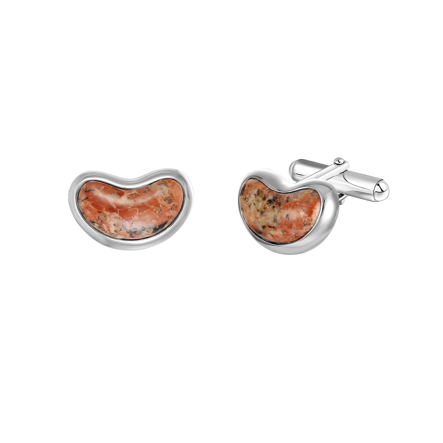 Jersey Granite Bean Cufflink