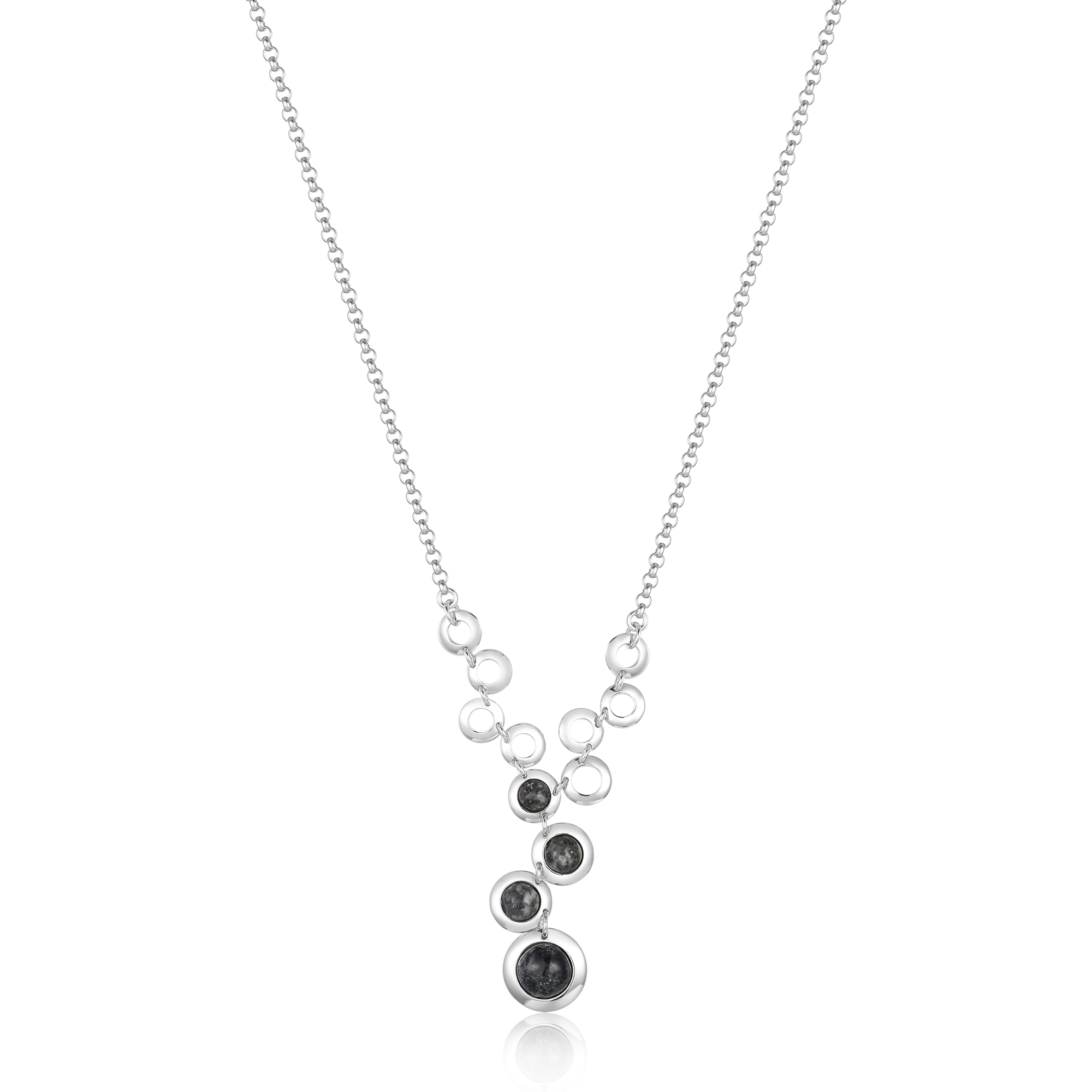 Jersey Granite Full Multi-Circle Necklace