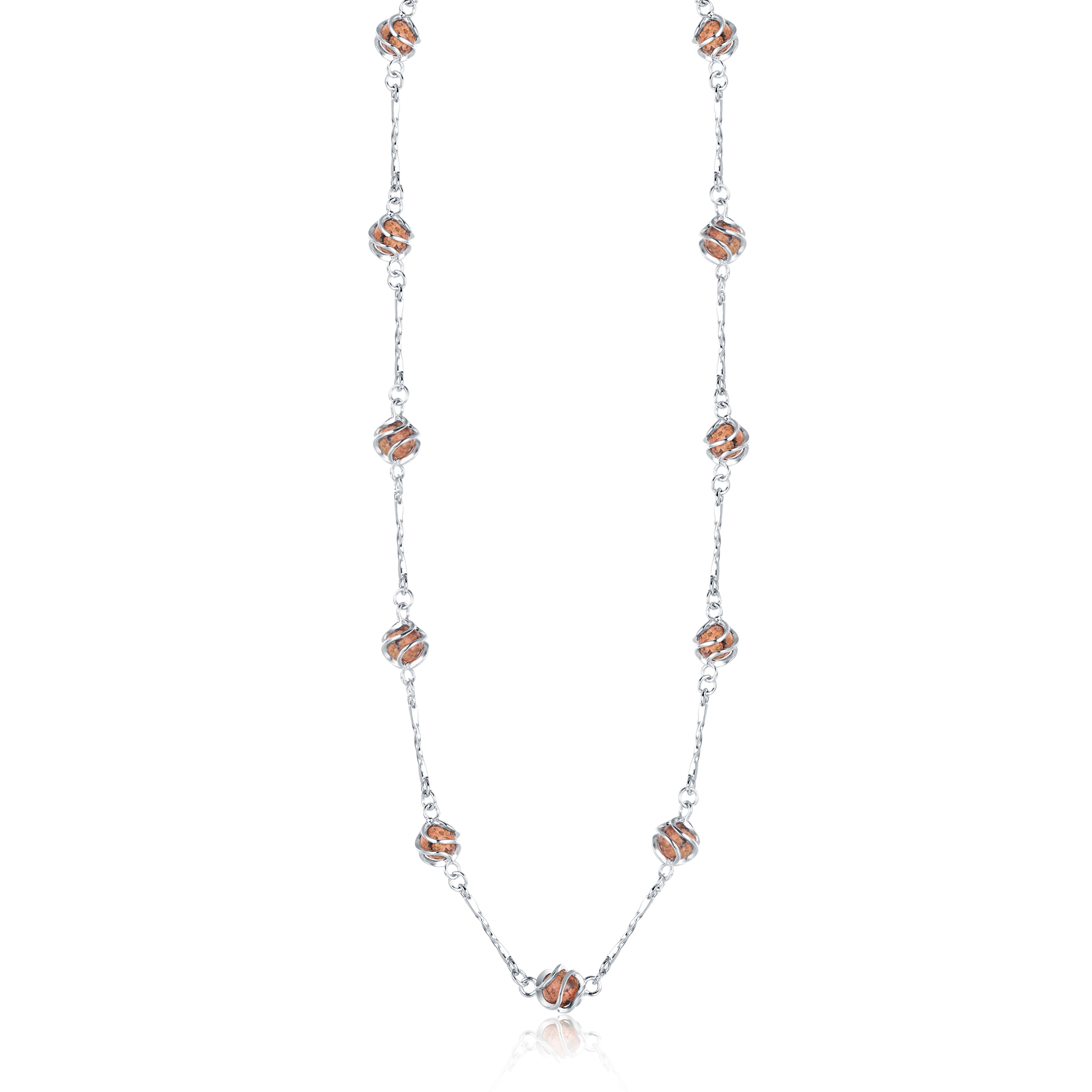 Jersey Granite Cage Ball Full Necklace