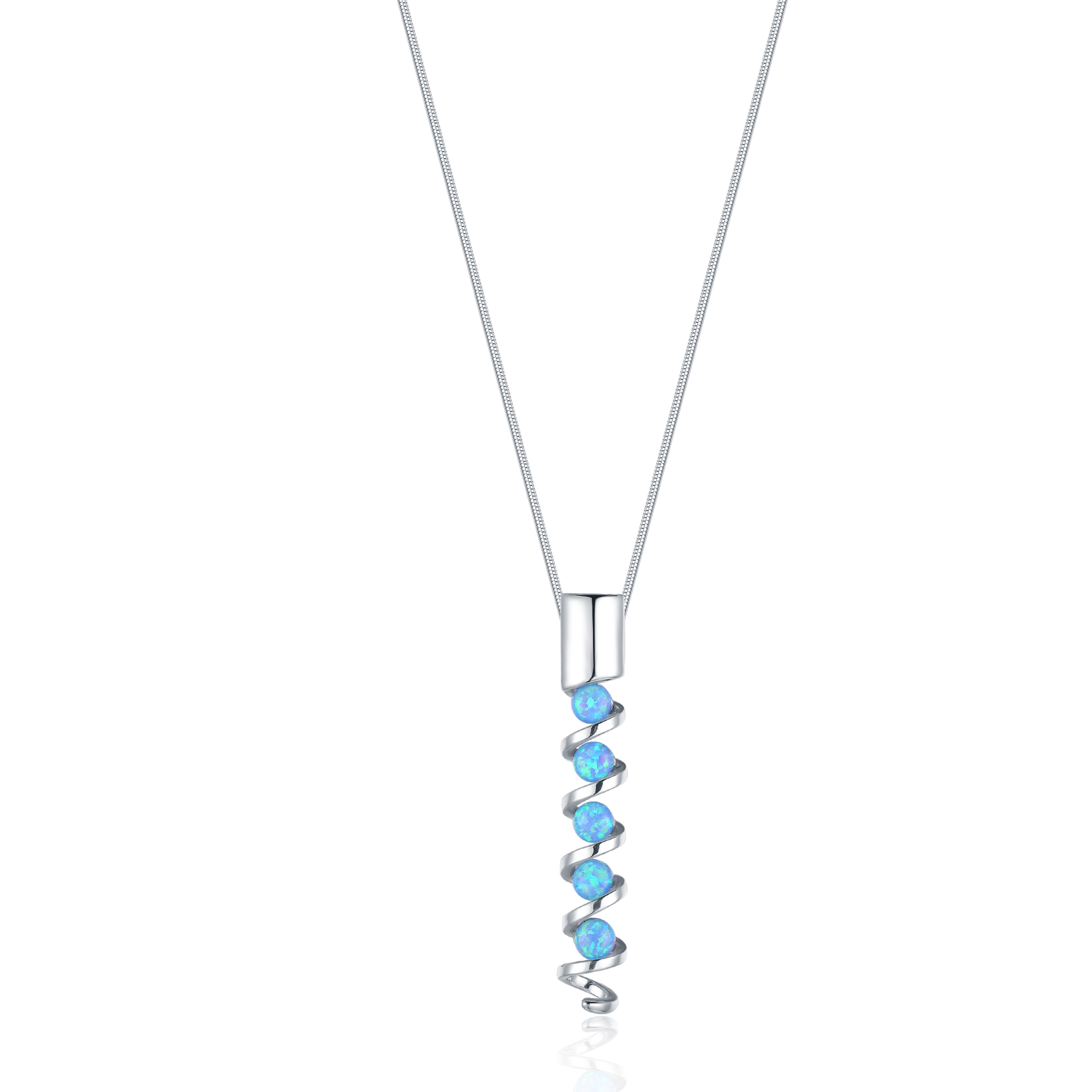 Corkscrew Opal Necklace