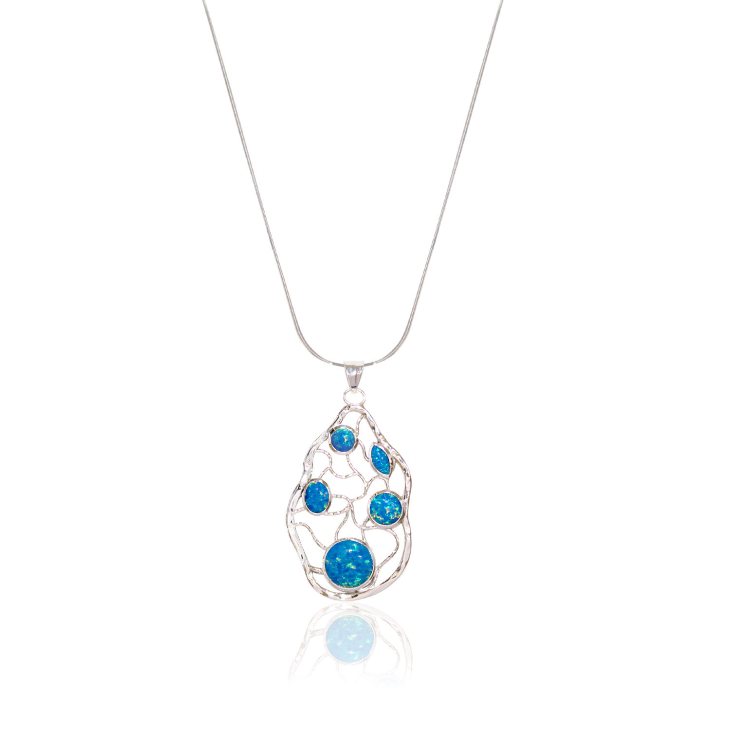 Opal Stone Maze Necklace
