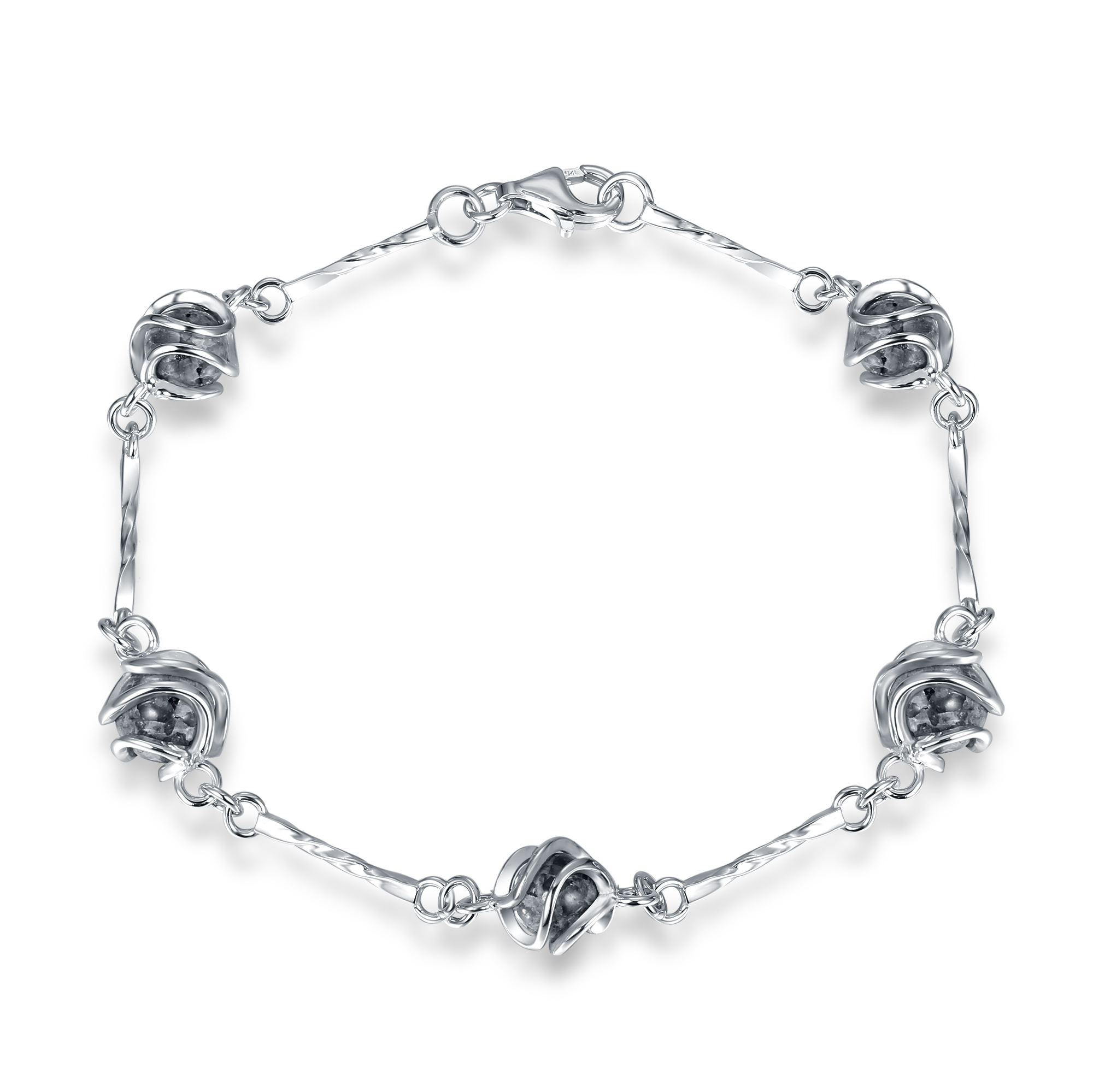 Jersey Granite Cage Ball Bracelet