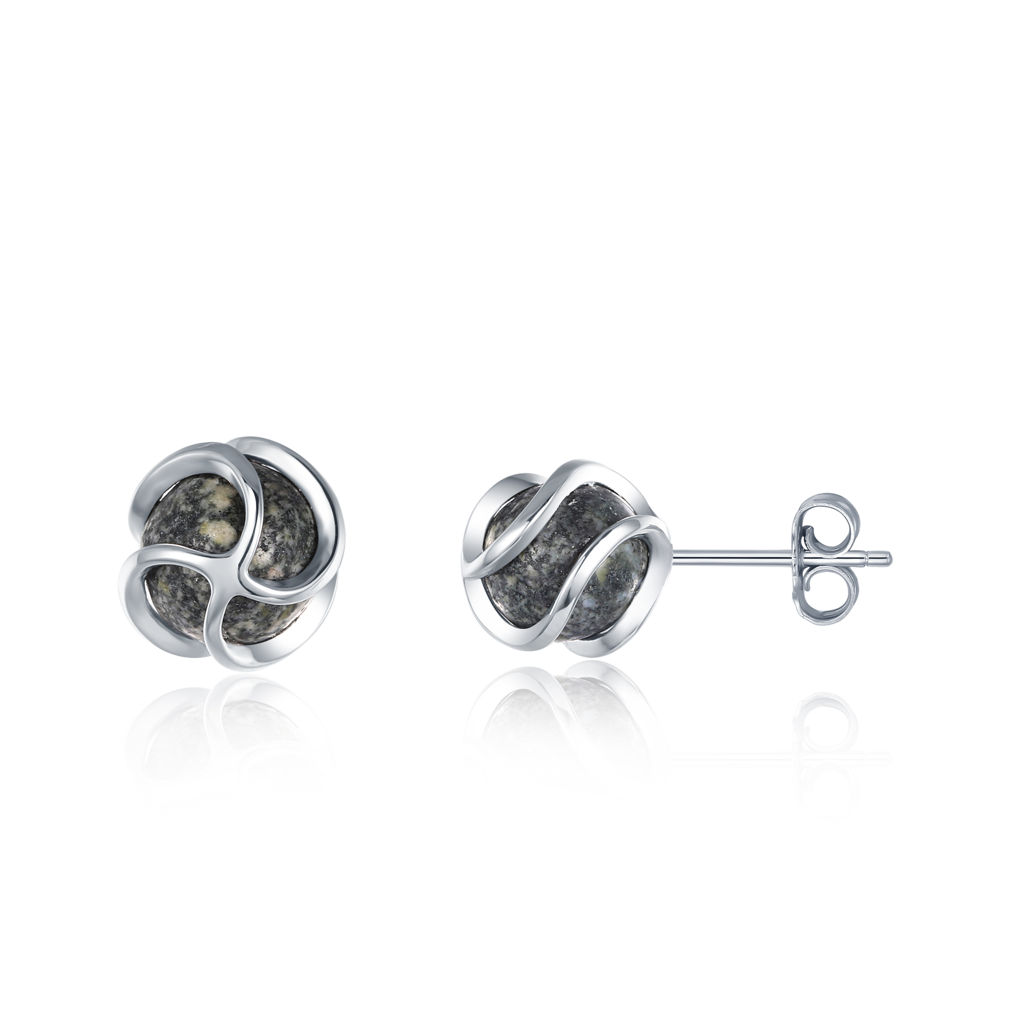 Cage Ball Granite Studs