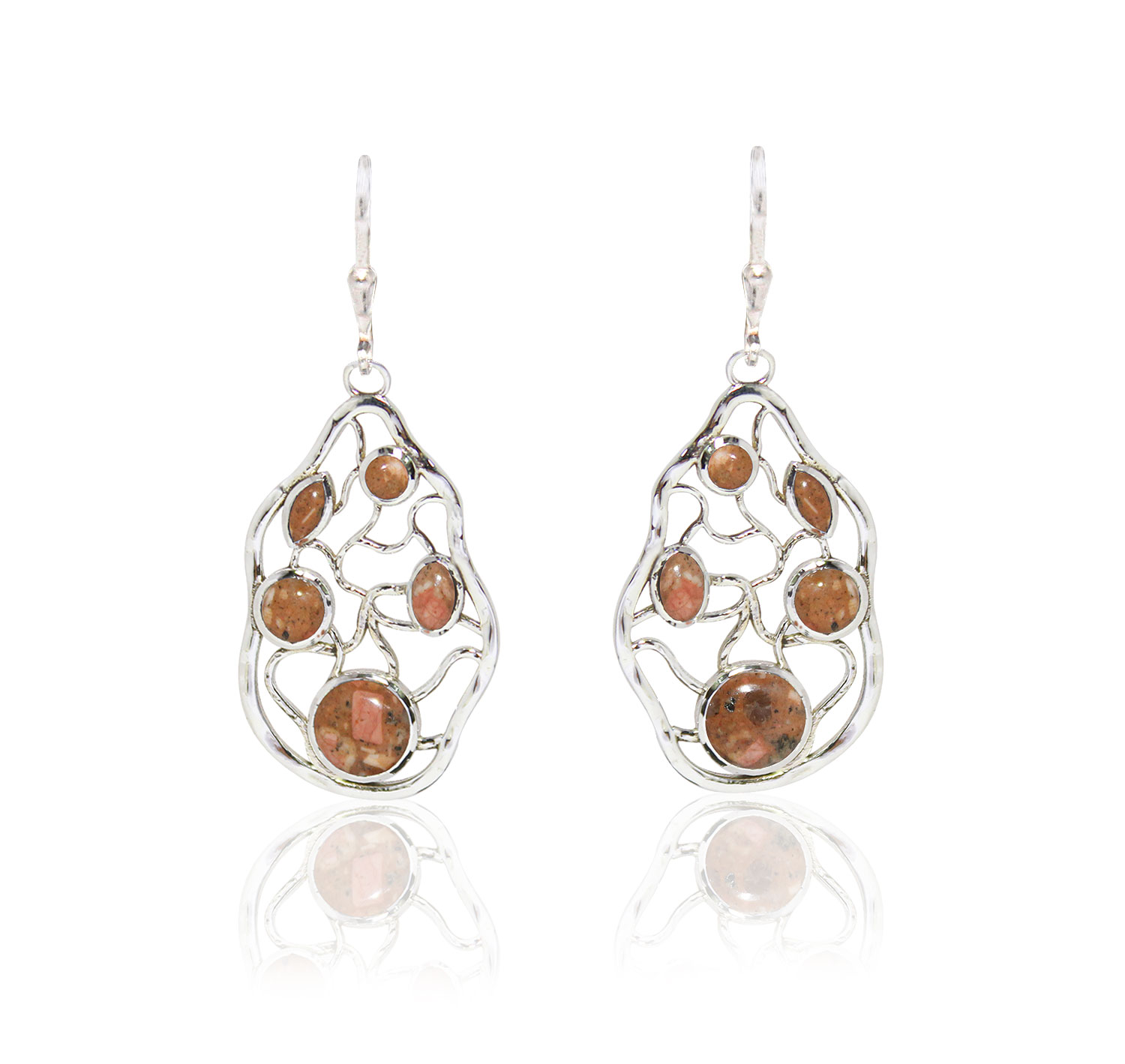 Jersey Granite Stone Maze Earrings