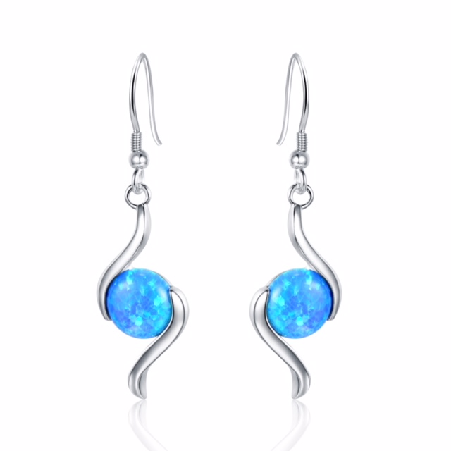 Swirl Opal Earrings