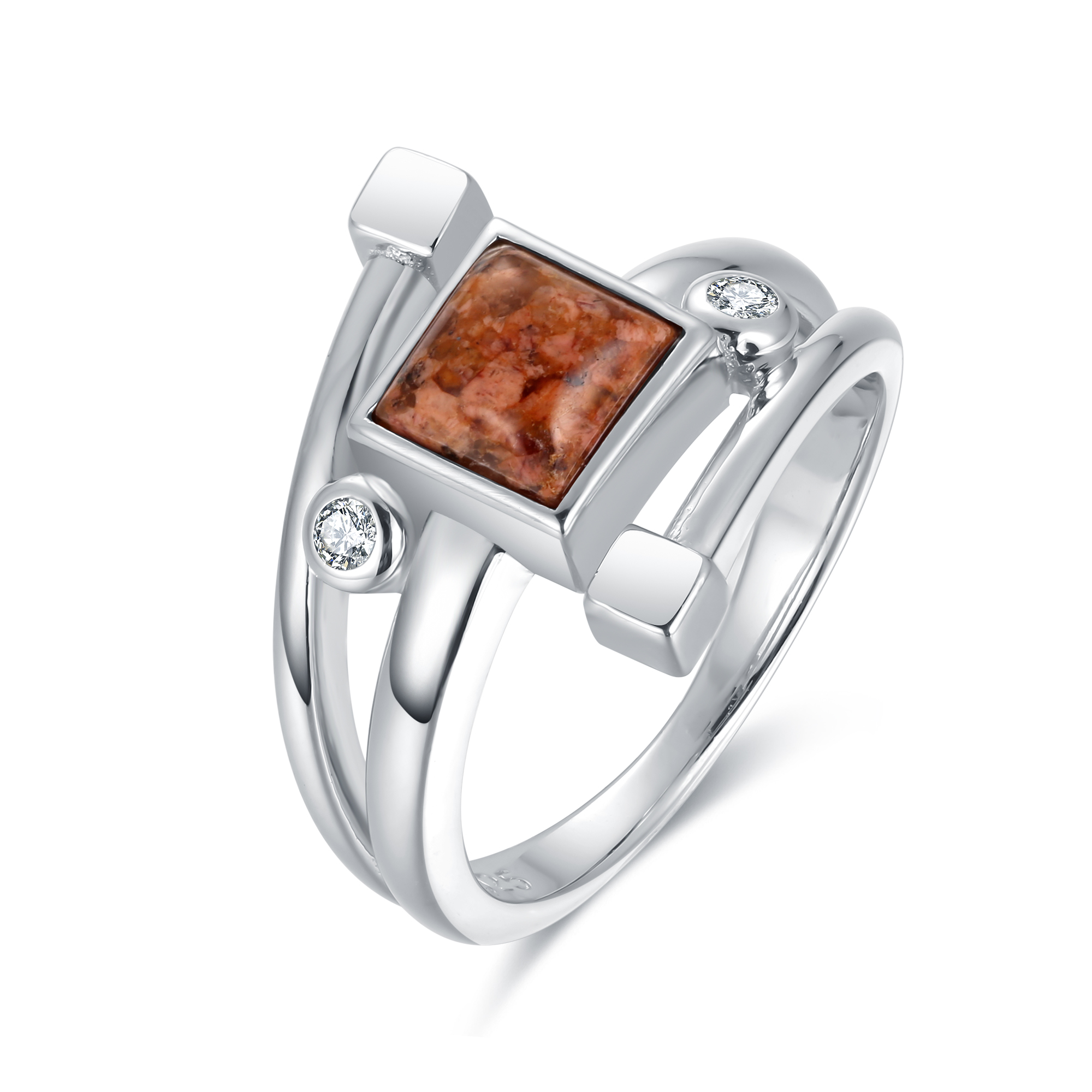 Square Granite Ring