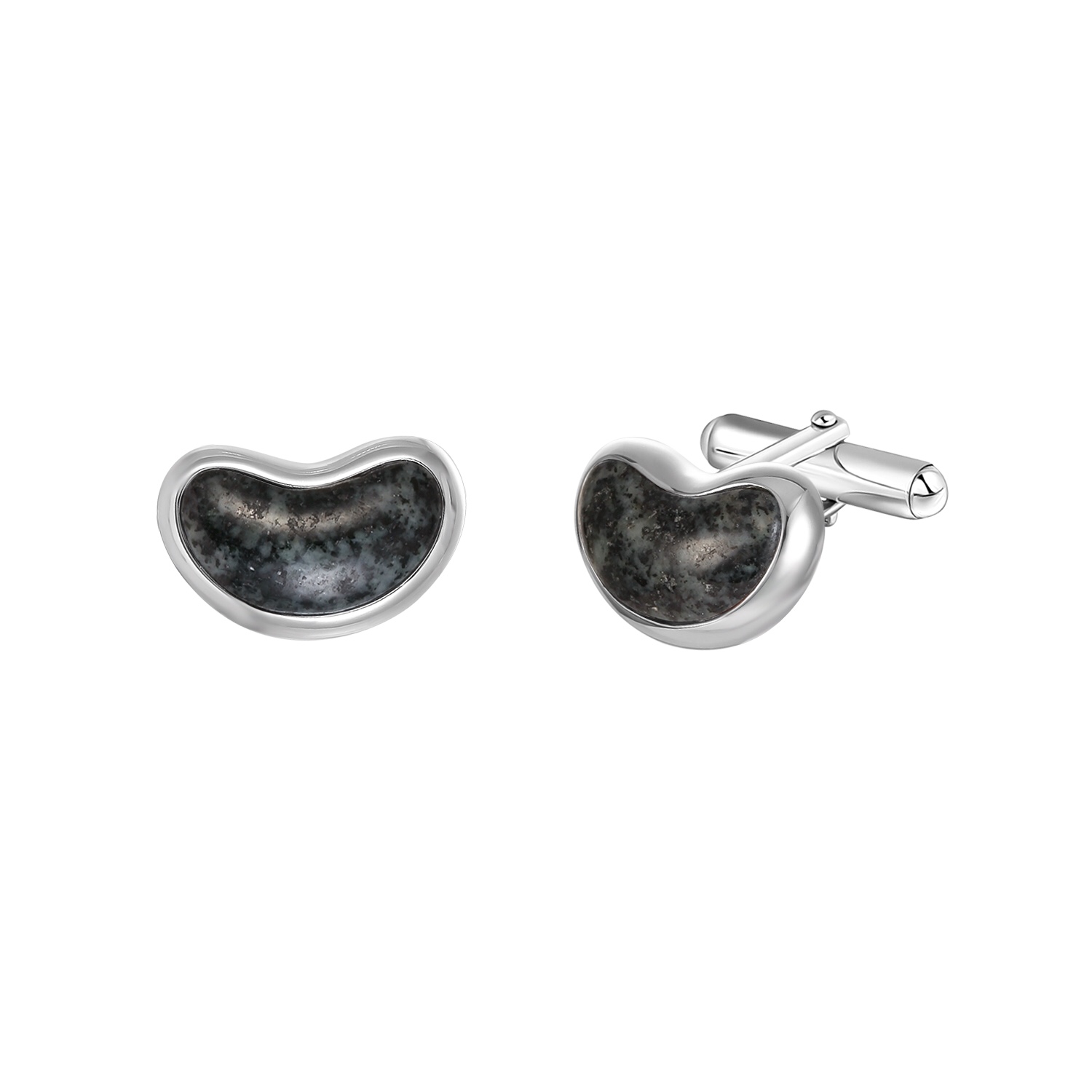 Jersey Granite Bean Cufflink