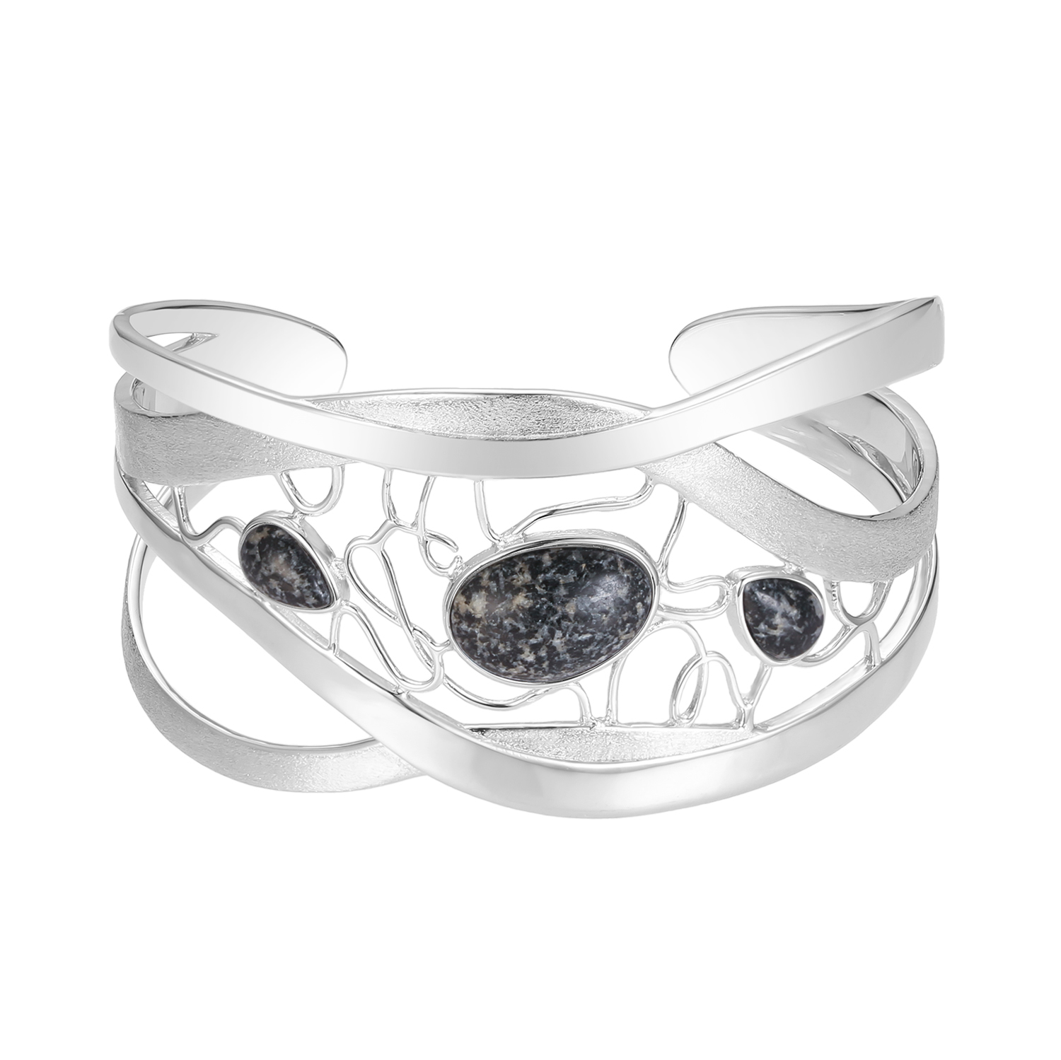 Jersey Granite Wire Maze Bangle
