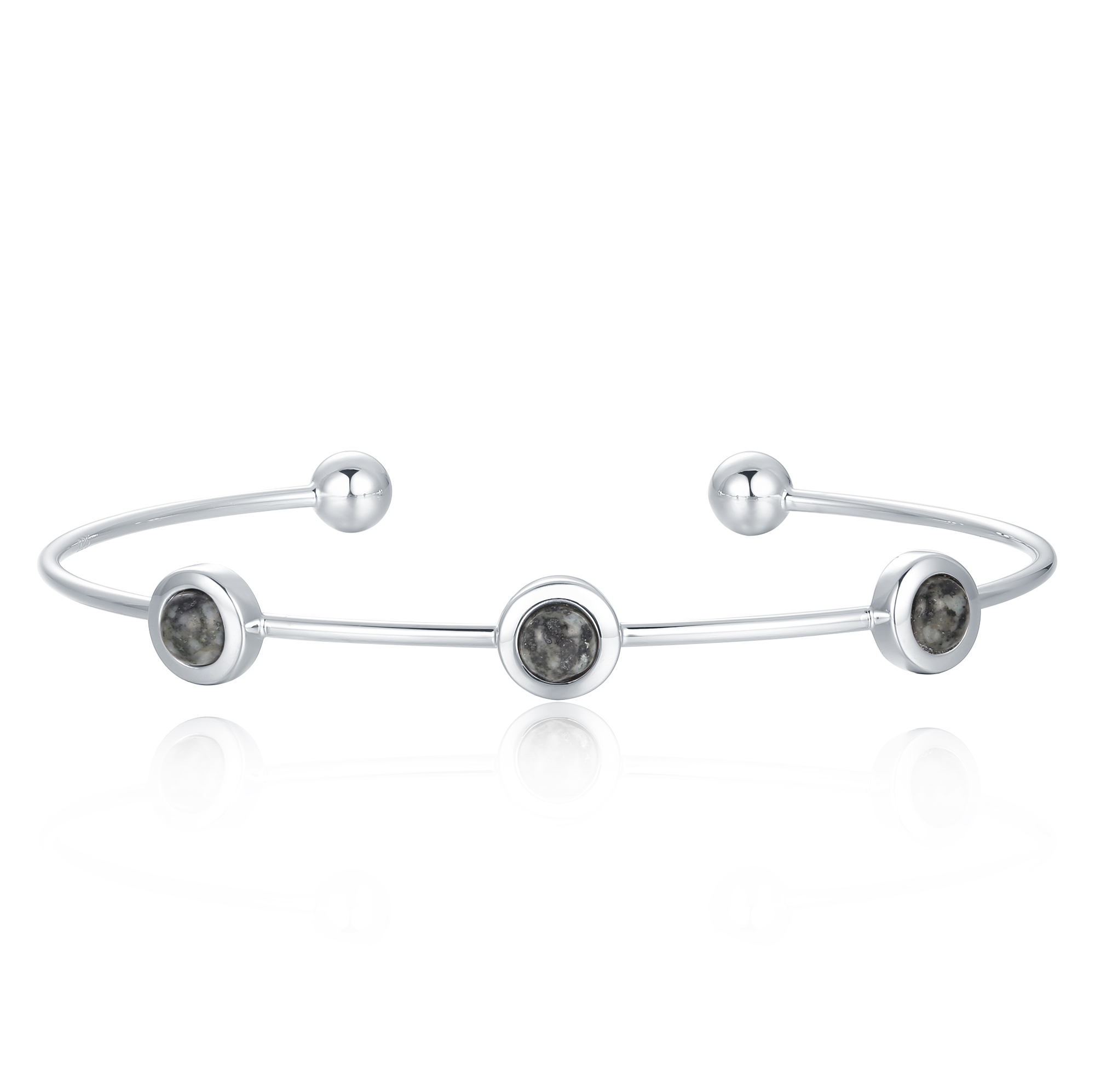 Jersey Granite 3 Stone Bangle