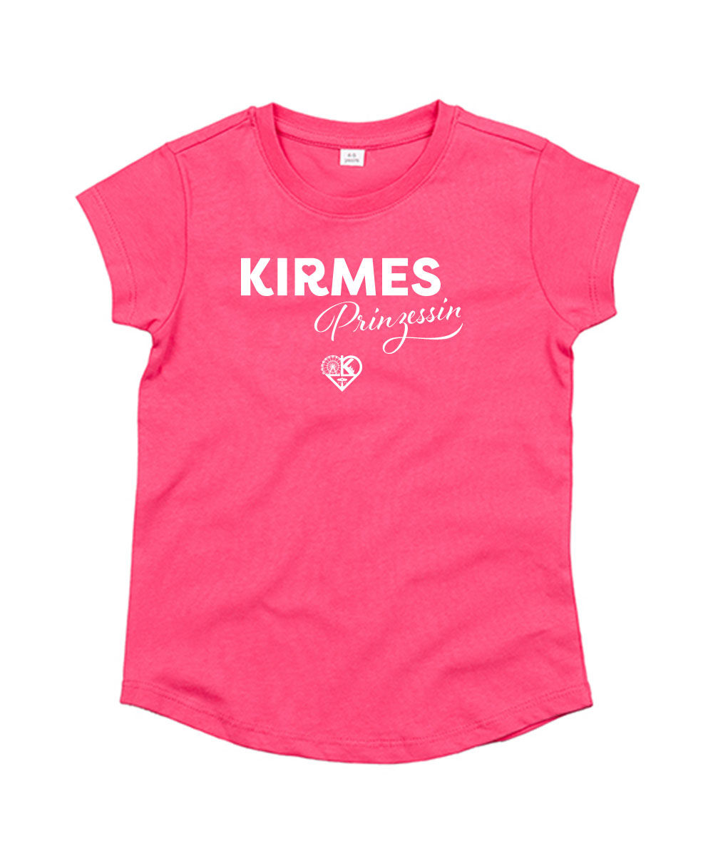 T-SHIRT KIDS, PINK, #KIRMESPRINZESSIN