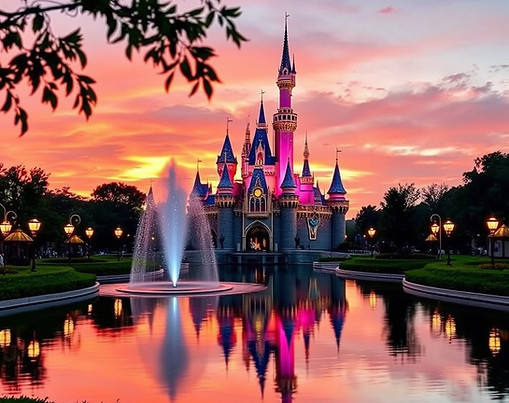 Sunset Disney magic without people.jpg