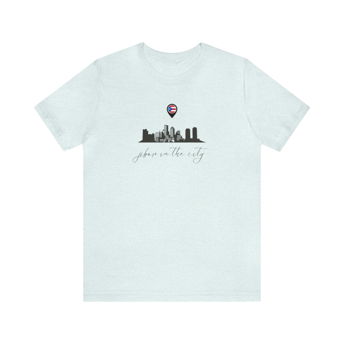 Jibaro in the City [Boston Skyline] Unisex Jersey Short Sleeve Tee