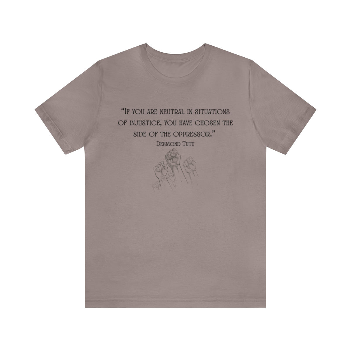 Desmond Tutu Oppressor Quote Social Justice Unisex Jersey Short Sleeve Tee