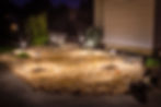 Patio Landscaping with lighting