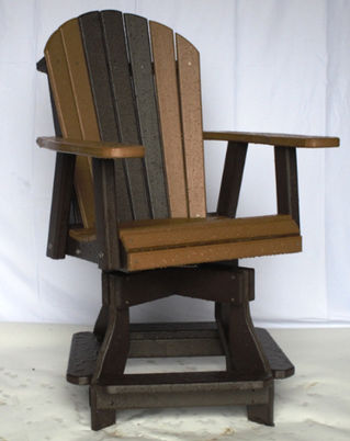 Amish-Built Poly Swivel Chair