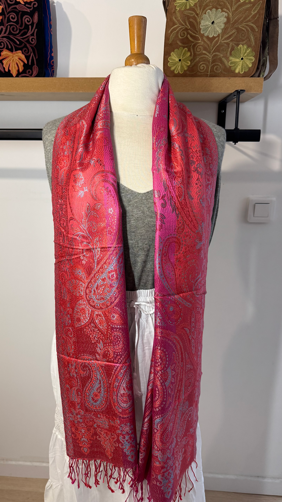 Grand jacquart de soie