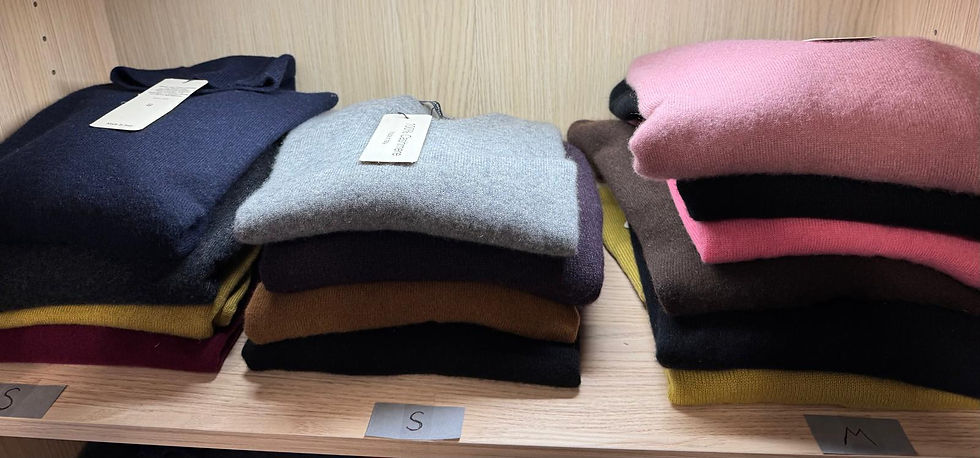 Pulls pur cachemire recyclé