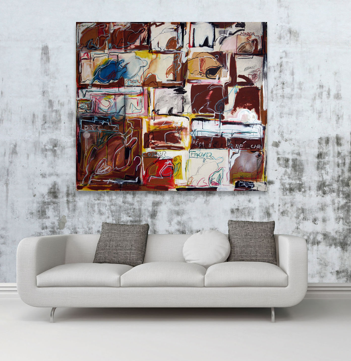 Peinture Chicken - Technique mixte