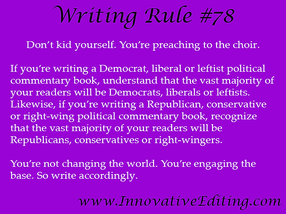Political commentary writing and analysis concept